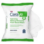 CeraVe Makeup Remover Wipes, Plant Based Face Wipes,