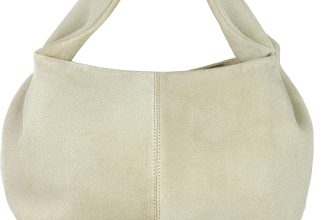 Italian Genuine Suede Shoulder Bag for Women with