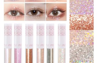 6Pcs Liquid Glitter Eyeshadow Eyeliner, Korean Makeup,