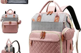 Diaper Bag Backpack with Changing Station, Waterproof