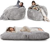 YEFU Bean Bag Chair for Adults: 4-in-1 Convertible