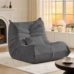 Bean Bag Chair for Adults - Large Bean Bag with Lumbar