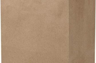 bagmad 50 Pack 8x4.75x10 Inch Plain Medium Paper Bags