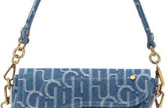 Denim Saddle Bag Clutch Purse Shoulder Handbag for