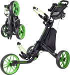 EASEGO Golf Push Cart 3 Wheel : Golf Bag Cart Foldable