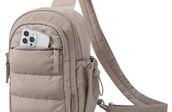 BAGSMART Small Sling Bag for Women, Puffer Crossbody