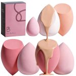 Makeup Sponge Set BS-MALL with Storage Case 7 Pcs for