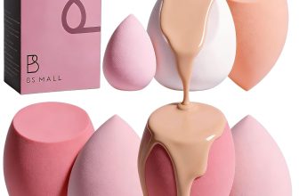 Makeup Sponge Set BS-MALL with Storage Case 7 Pcs for