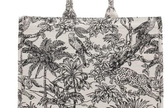 Large capacity handbag linen cotton flower embroidery