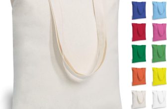 TOPDesign 12-Pack Economical 16"x15" Cotton Tote Bags,