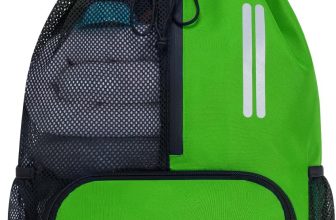 Swim Bag Mesh Drawstring Backpack with Shoe Compartment