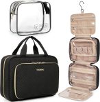 BAGSMART Toiletry Bag Hanging Travel Makeup Organizer
