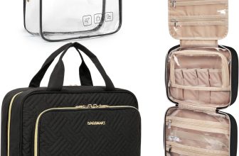 BAGSMART Toiletry Bag Hanging Travel Makeup Organizer