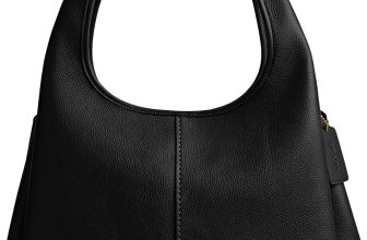 COACH womens Polished Pebble Leather Lana Shoulder Bag