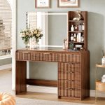 47“Makeup Vanity Desk with Mirror and Lights, Vanity