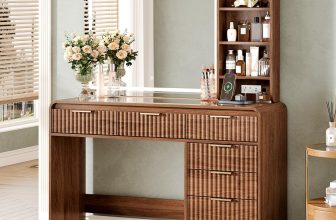 47“Makeup Vanity Desk with Mirror and Lights, Vanity