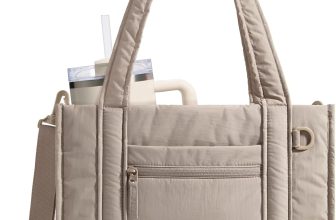 BAGSMART Boxy Tote Bag for Women, Crossbody Bag with