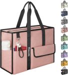 BALEINE Large Utility Tote Bag with Reinforced Bottom,