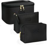 MAANGE Makeup Bag - Large Cosmetic Bag with 2pcs Small