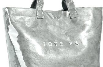 KAMEILONG Women's Large PVC Tote Bag Letters Print