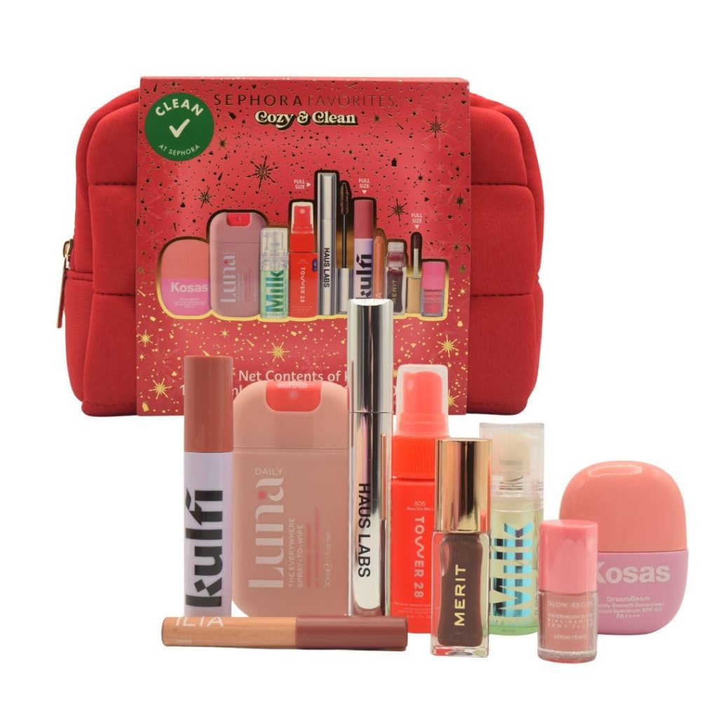 Sephora Cozy & Clean Makeup Holiday Gift Set – 9 Clean