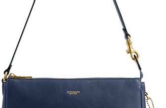 COACH Women's Natural Grain Leather Plaza Bag