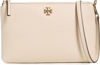 Tory Burch Women's Mercer Pebbled Wallet Crossbody