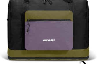 Foldable Travel Bag 46L, Expandable Weekender Duffle