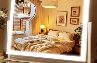 ROLOVE Lighted Makeup Mirror 16.3"x12.6", Hollywood