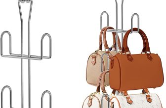Purse Hanger Purse Organizer for Closet,Rotatable Metal