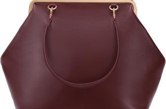 Large Women's Kiss Lock Bag PU Medium Top Handle