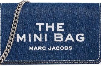 Marc Jacobs Womens The Denim Chain Mini Bag