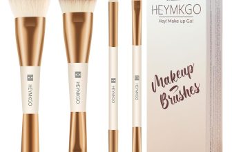 HEYMKGO Makeup Brushes Set, 4Pcs Double-ended