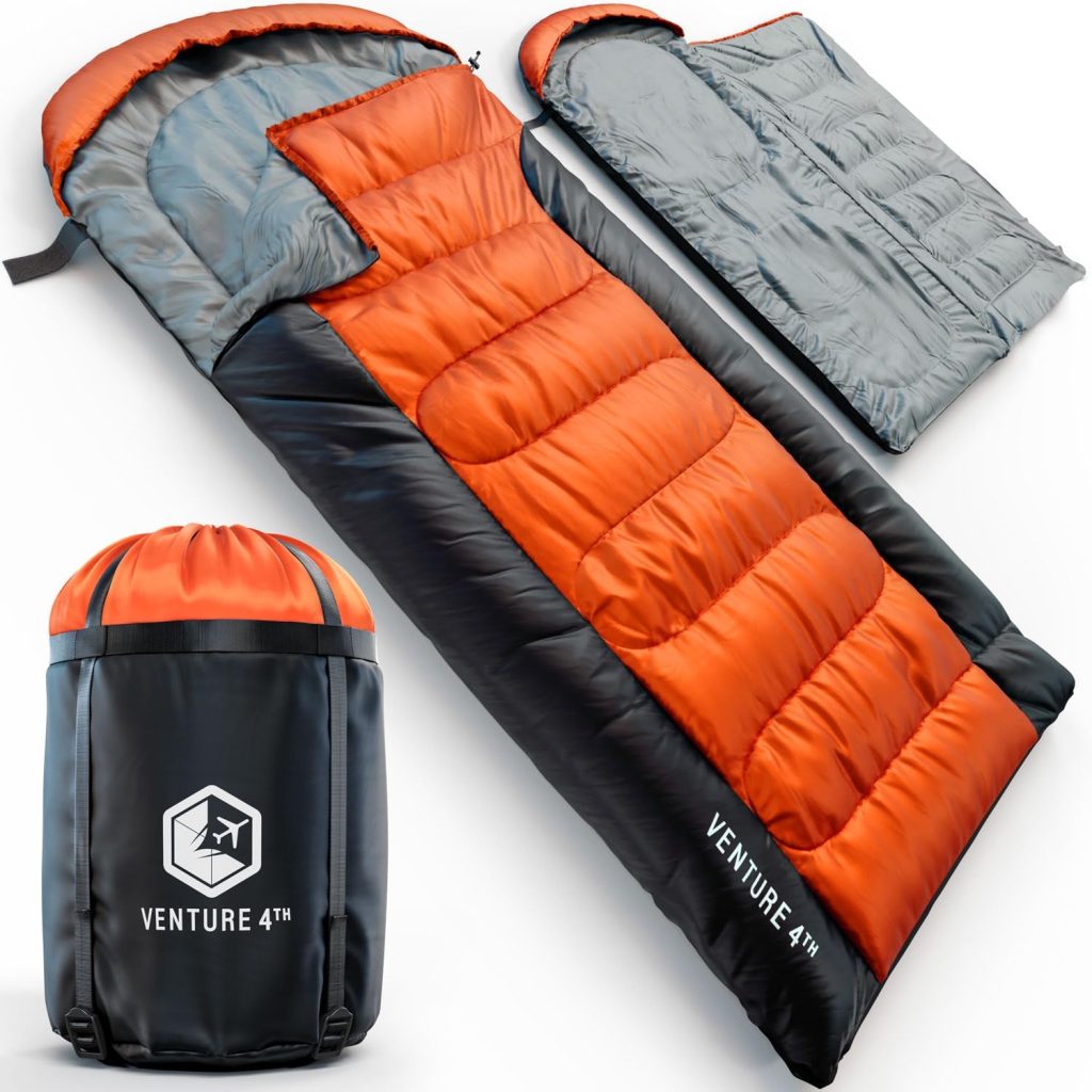 VENTURE 4TH Backpacking Sleeping Bag – XXL, Double and