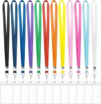 12 Pack Lanyards for ID Badges Cruise Lanyard for Ship