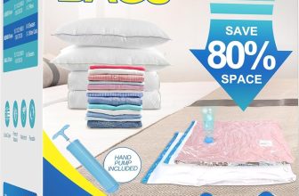 Fygrip Vacuum Storage Bags with Hand Pump, Plastic