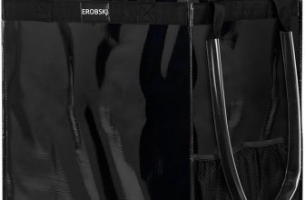 (Medium,Black) Reusable Grocery Bag on Wheels, 70L