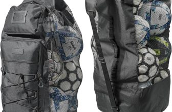 Fitdom Heavy Duty XL Soccer Mesh Equipment Ball Bag