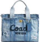 COACH Cargo Tote 26 in Upcycled Denim