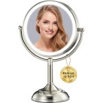 VESAUR 11.8" Extra Large 17" Tall Lighted Makeup Mirror