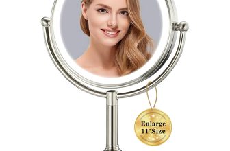 VESAUR 11.8" Extra Large 17" Tall Lighted Makeup Mirror