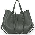 Italian Genuine Leather Tote Bag for Women with Dual