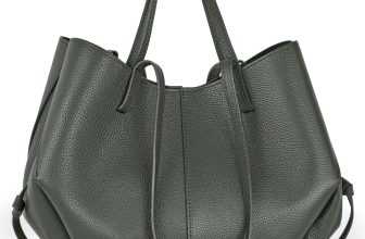 Italian Genuine Leather Tote Bag for Women with Dual