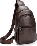 molshine Genuine Leather Sling Crossbody Bag,Fashion