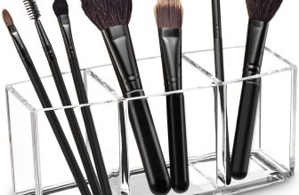 Watpot Acrylic Makeup Brush Organizer Holder Clear