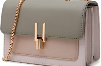 Color-Block Crossbody Bags for Women Leather Cross Body