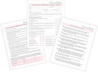 Permanent Makeup Intake, Consent, and Aftercare Form |