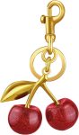 TINKRSTUFF Cherry Bag Charm Cute Key Chains Cherry