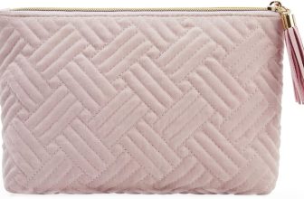 BAGSMART Small Cosmetic Bag, Elegant Roomy Makeup
