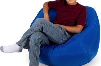 Big Joe Classic Bean Bag Chair for Kids Bedroom and